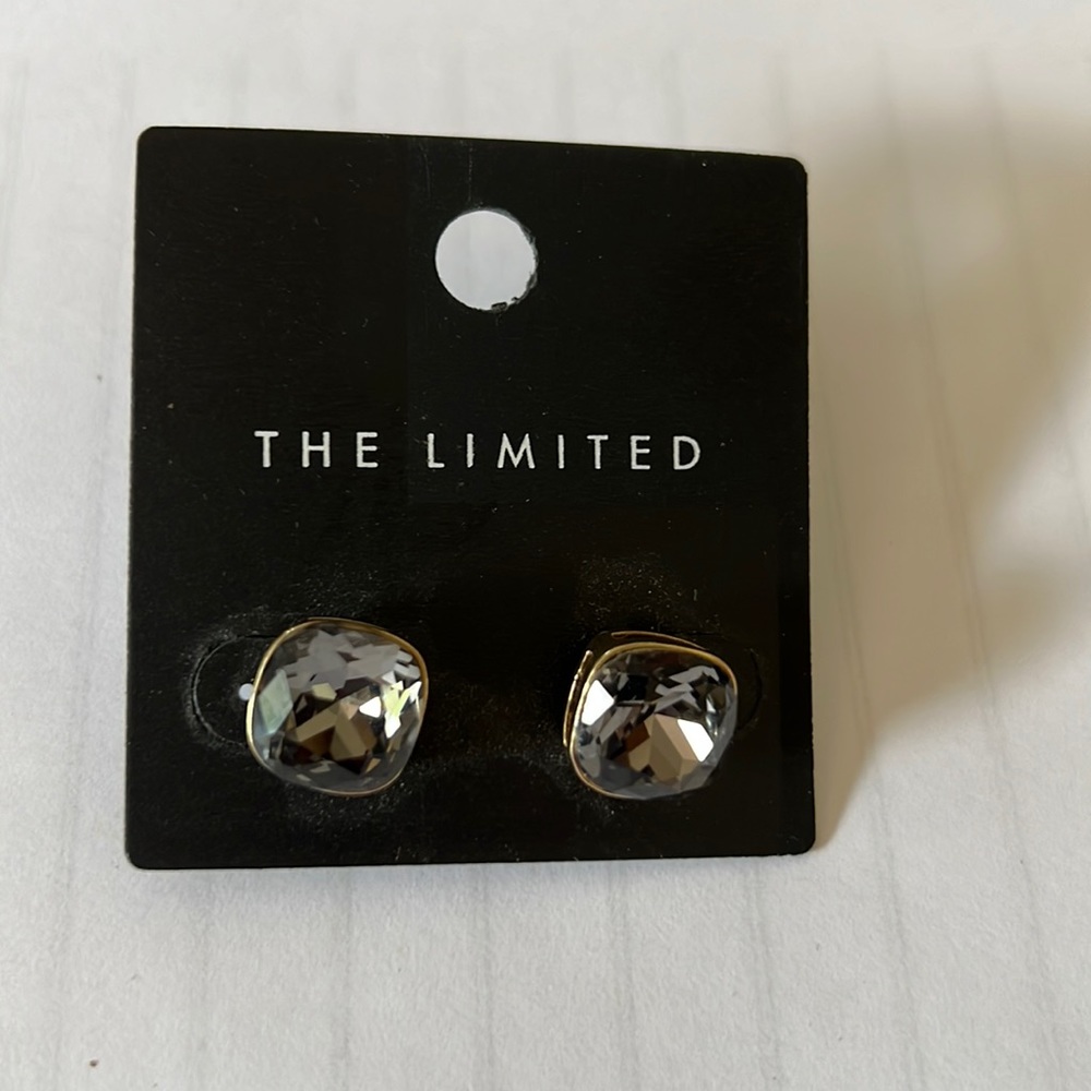 Nwt The Limited Chocolate gold tone stud earrings.